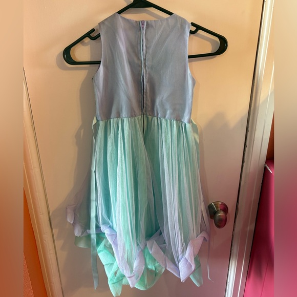 Elegant Purple and Mint Green Dress - Picture 2 of 4